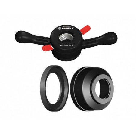 Balansiera uzgrieznis 40mm vārpstai, TR40x3 vītne, QUICK LOCKER HAWEKA PROGRIP
